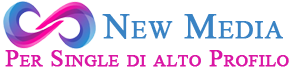 Logo dell'Agenzia Matrimoniale New Media. Servizi professionali a single di Milano, Bergamo, Varese, Brescia, Como, Lecco, Sondrio, Lodi, Pavia, Mantova